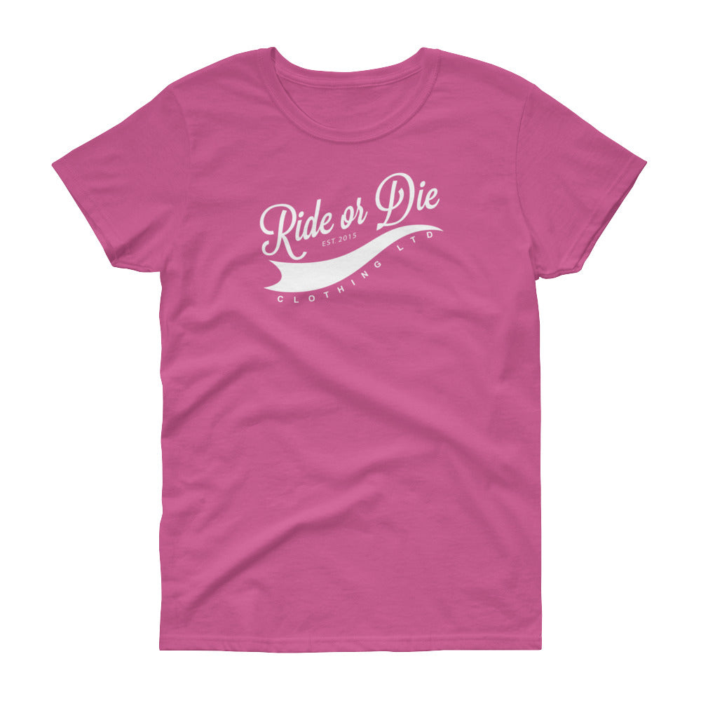 Women's R.O.D. Classic Pink/White Soft T-Shirt