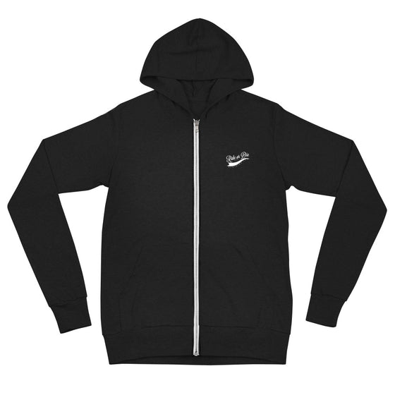 Men's Classic Black/White Zip Hoodie