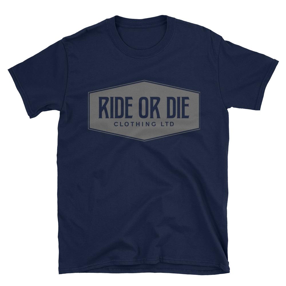 Men's Badge Navy Blue/Grey T-Shirt