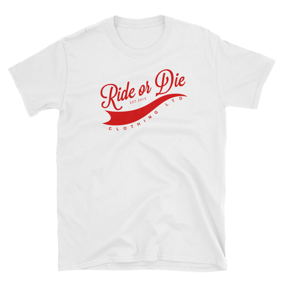 Men's Classic White/Red T-Shirt