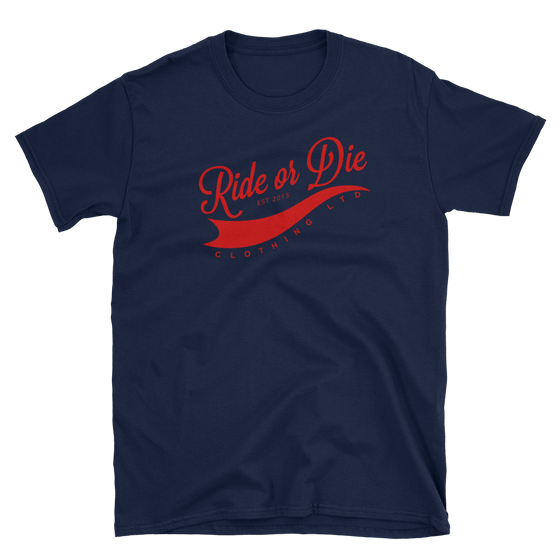 Men's Classic Navy Blue/Red T-Shirt