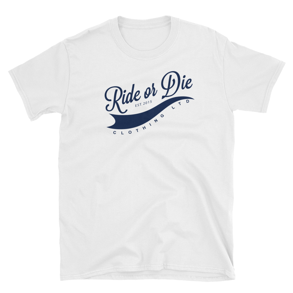 Men's Classic White/Blue T-Shirt