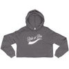 Women's Classic Crop Hoodie Black/White