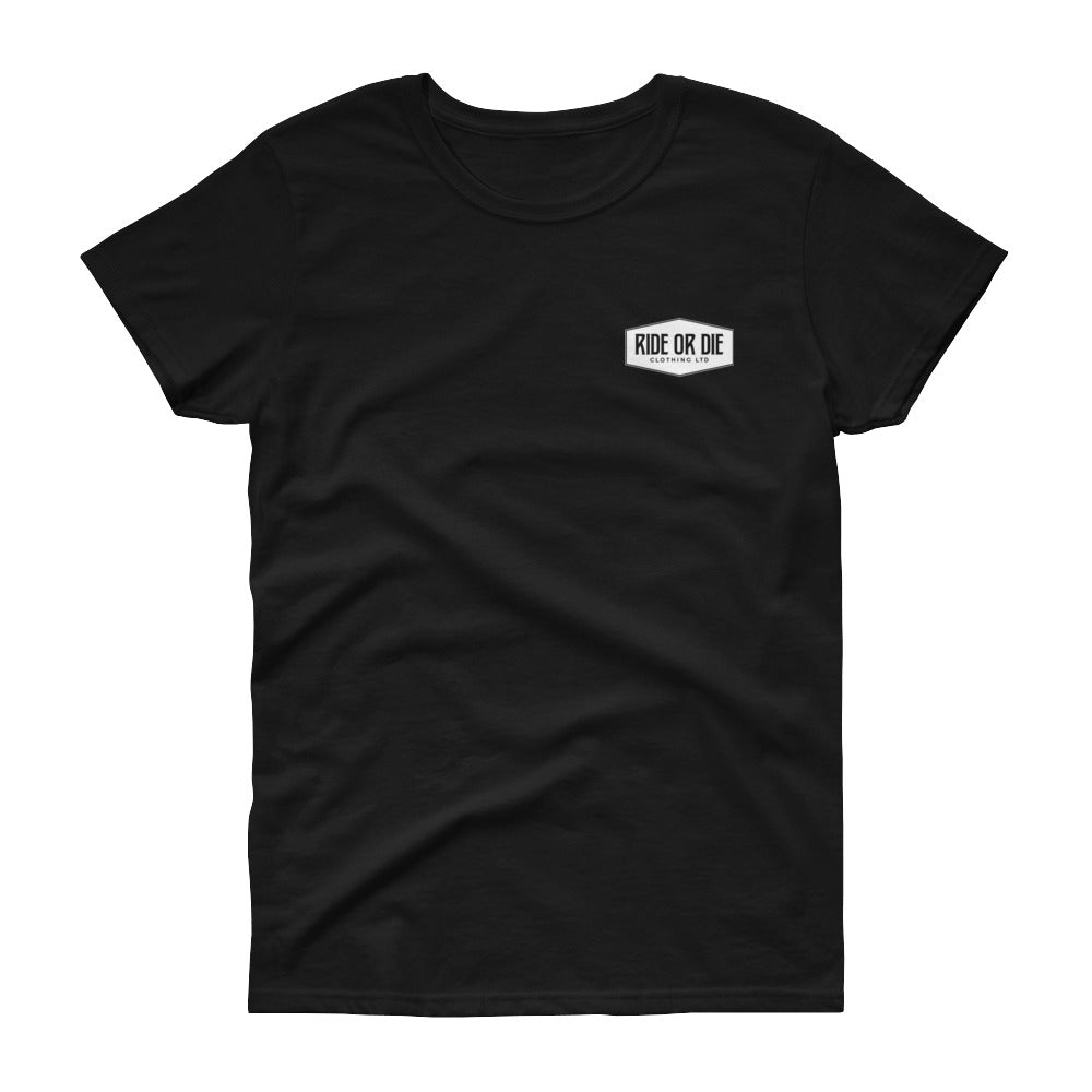 Women's R.O.D. Badge Black/White Soft T-Shirt