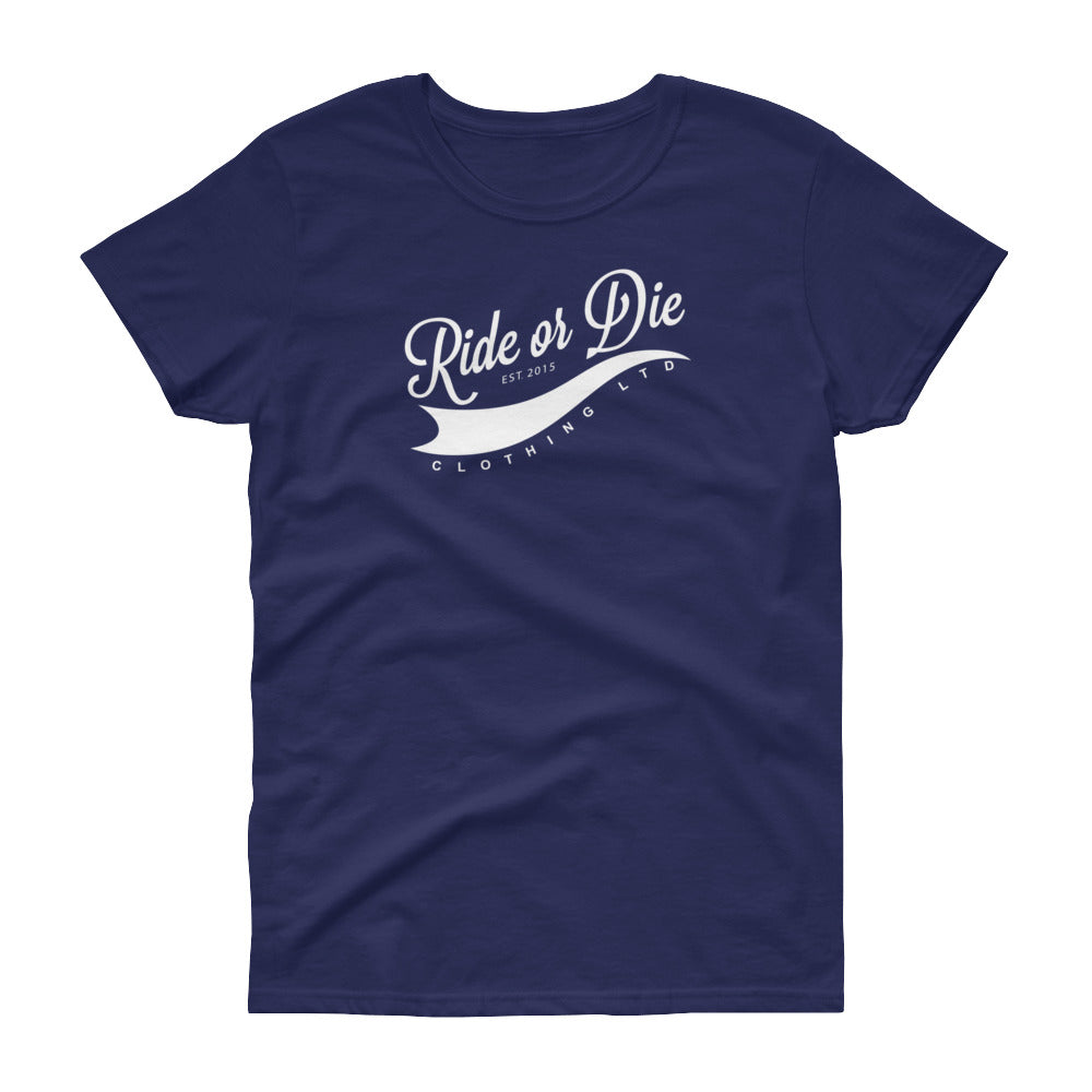 Women's R.O.D. Classic Navy Blue/White Soft T-Shirt