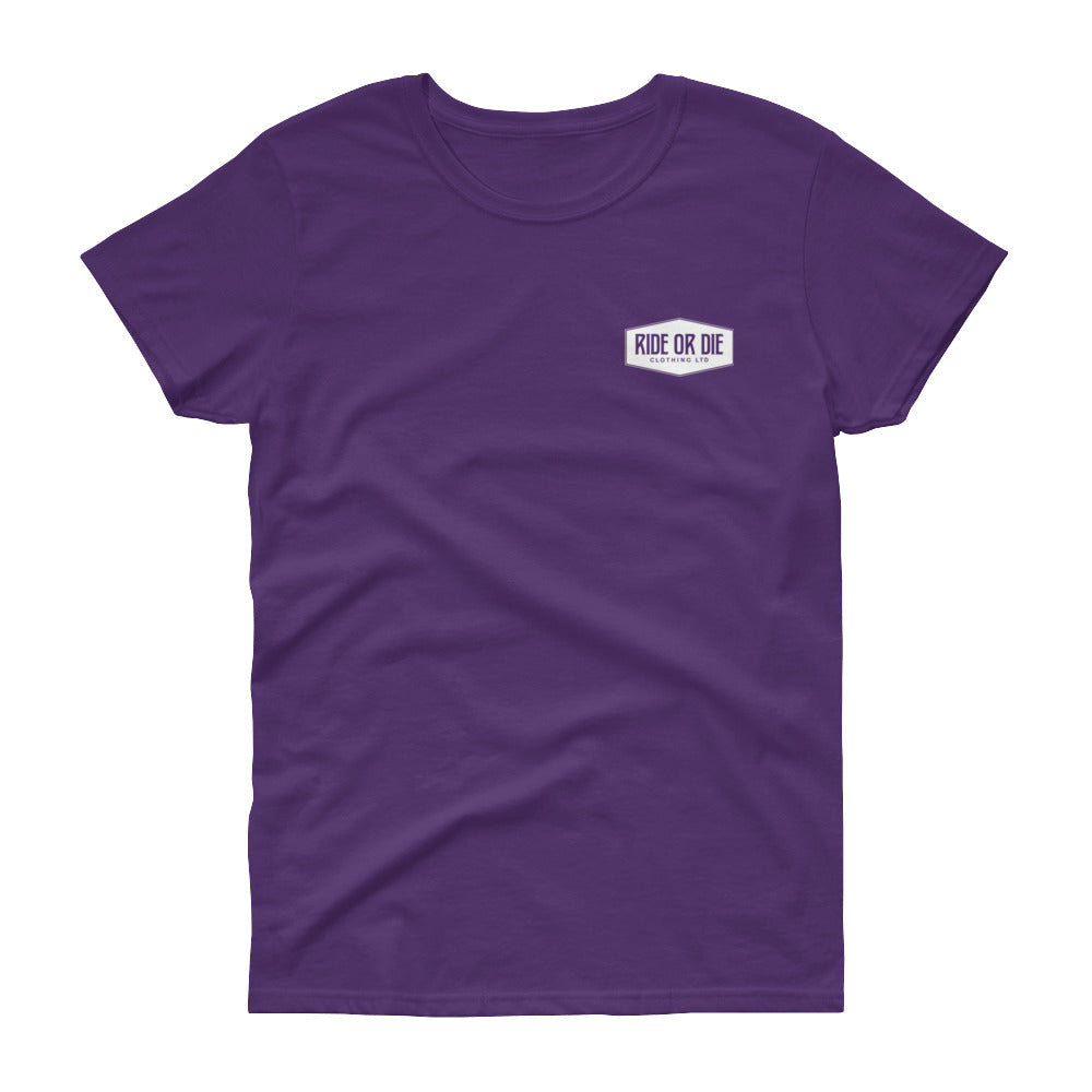 Women's R.O.D. Badge Purple/White Soft T-Shirt