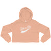 Women's R.O.D Classic Crop Hoodie Pink/White